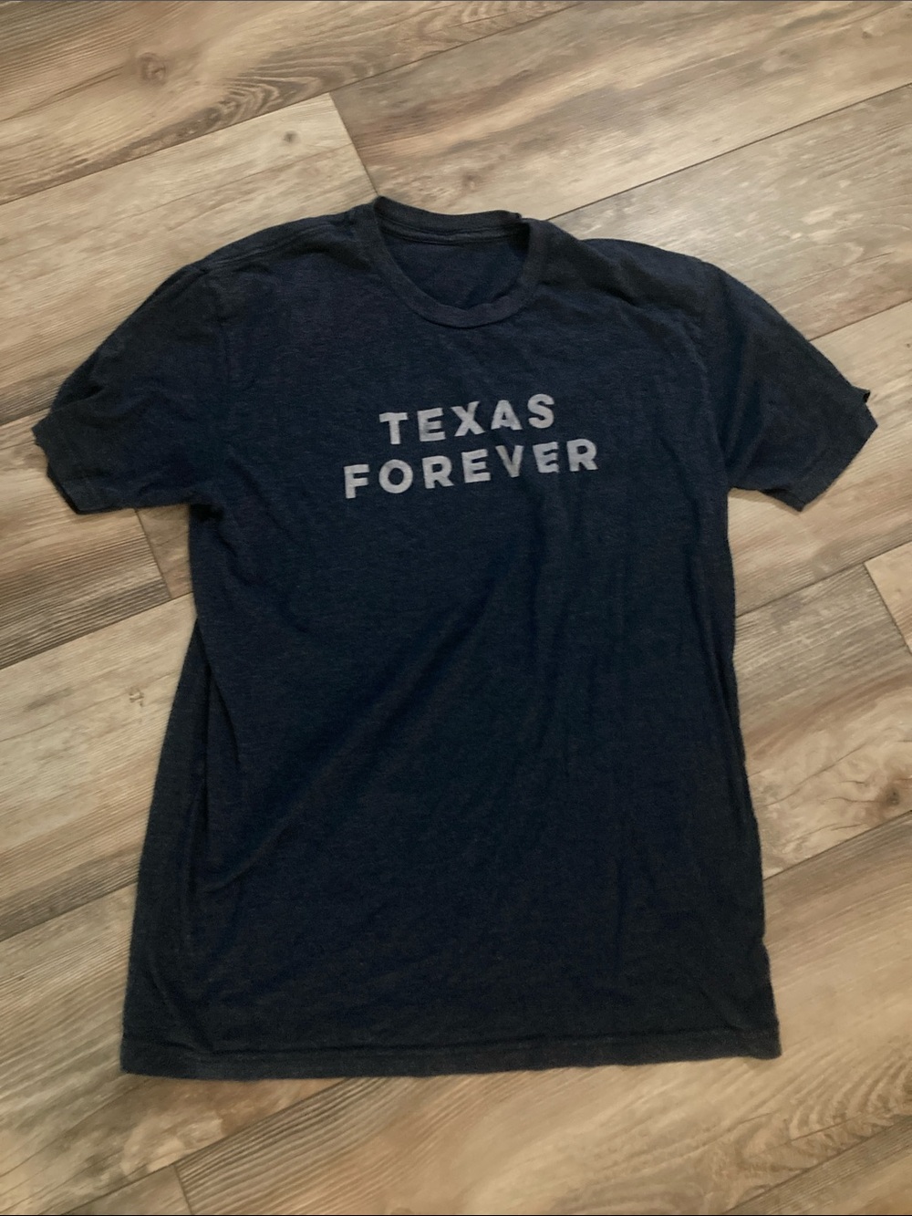 Texas Forever Women’s Navy Heathered Tshirt Size M